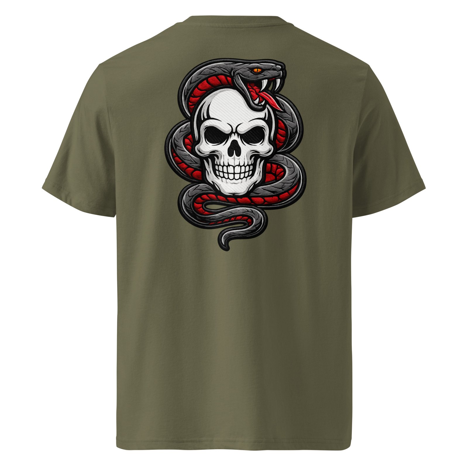 Męska koszulka „Snake Skull” – koszulka męska z czaszką i wężem| Zarn.pl Męska koszulka „Snake Skull” – koszulka męska z czaszką i wężem - obrazek 5