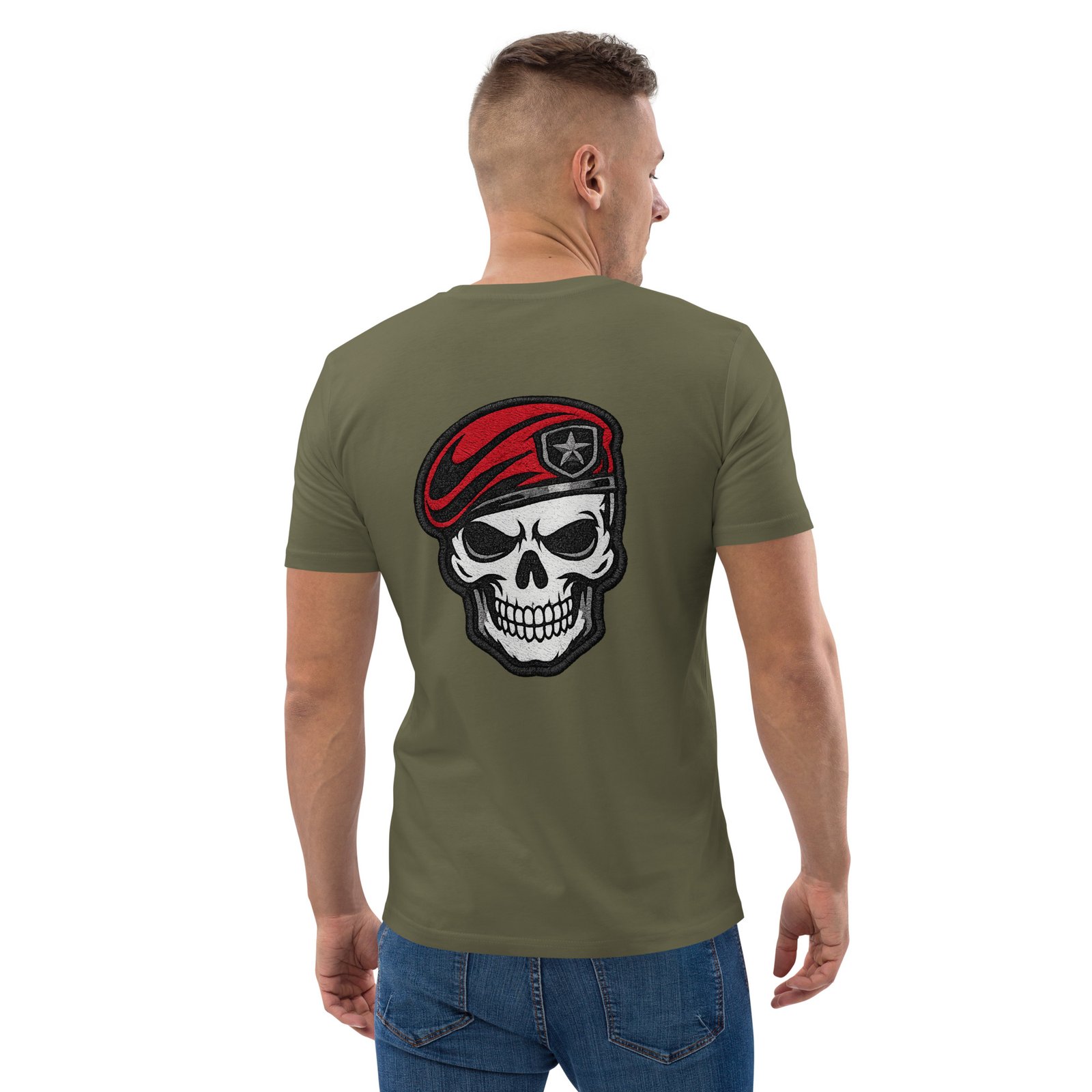 Koszulka militarna czaszka w czerwonym berecie – koszulka wojskowa streetwear| Zarn.pl Koszulka militarna czaszka w czerwonym berecie – koszulka wojskowa streetwear - obrazek 20