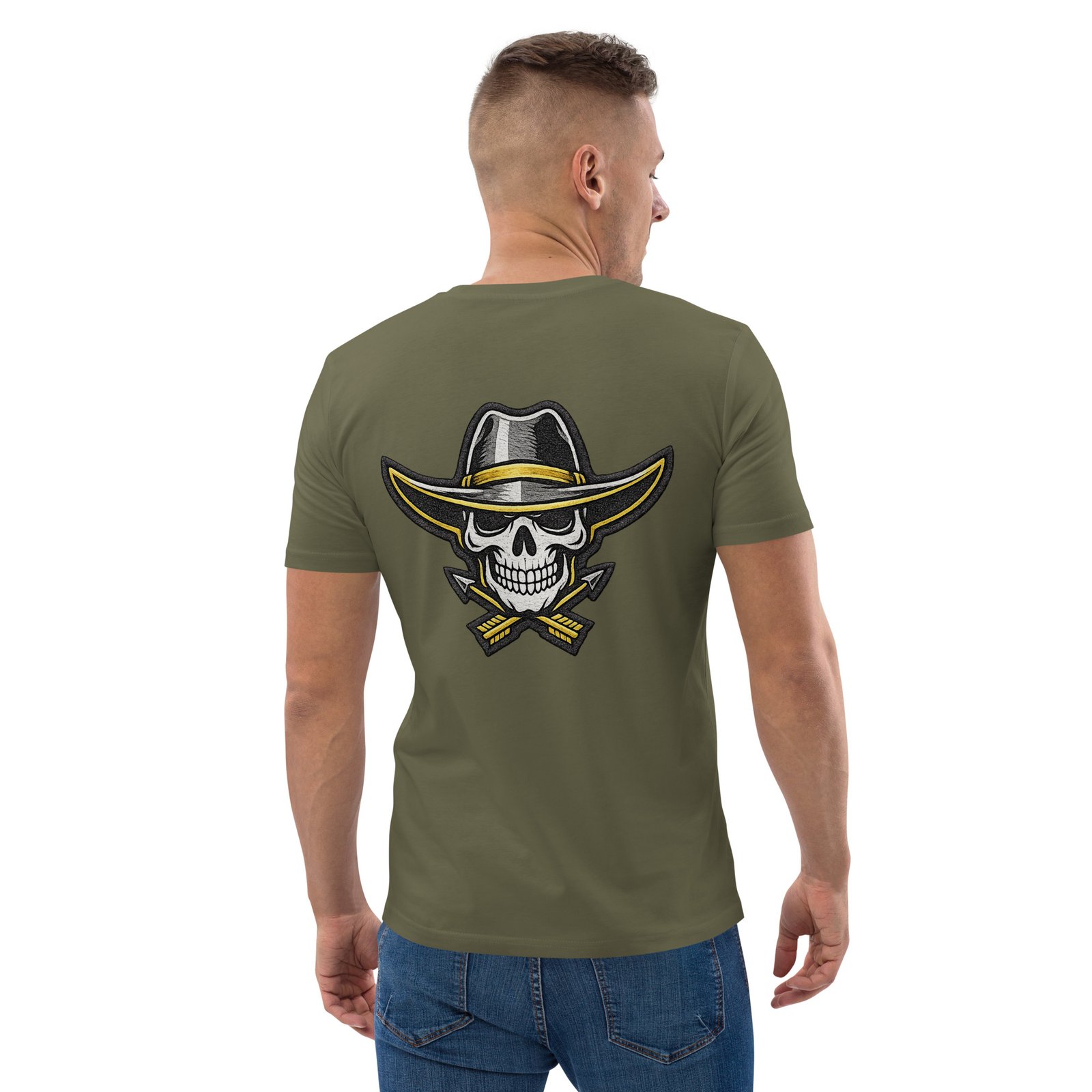 Męska koszulka „Cowboy Skull” – koszulka męska z czaszką kowboja w kapeluszu| Zarn.pl Męska koszulka „Cowboy Skull” – koszulka męska z czaszką kowboja w kapeluszu - obrazek 20