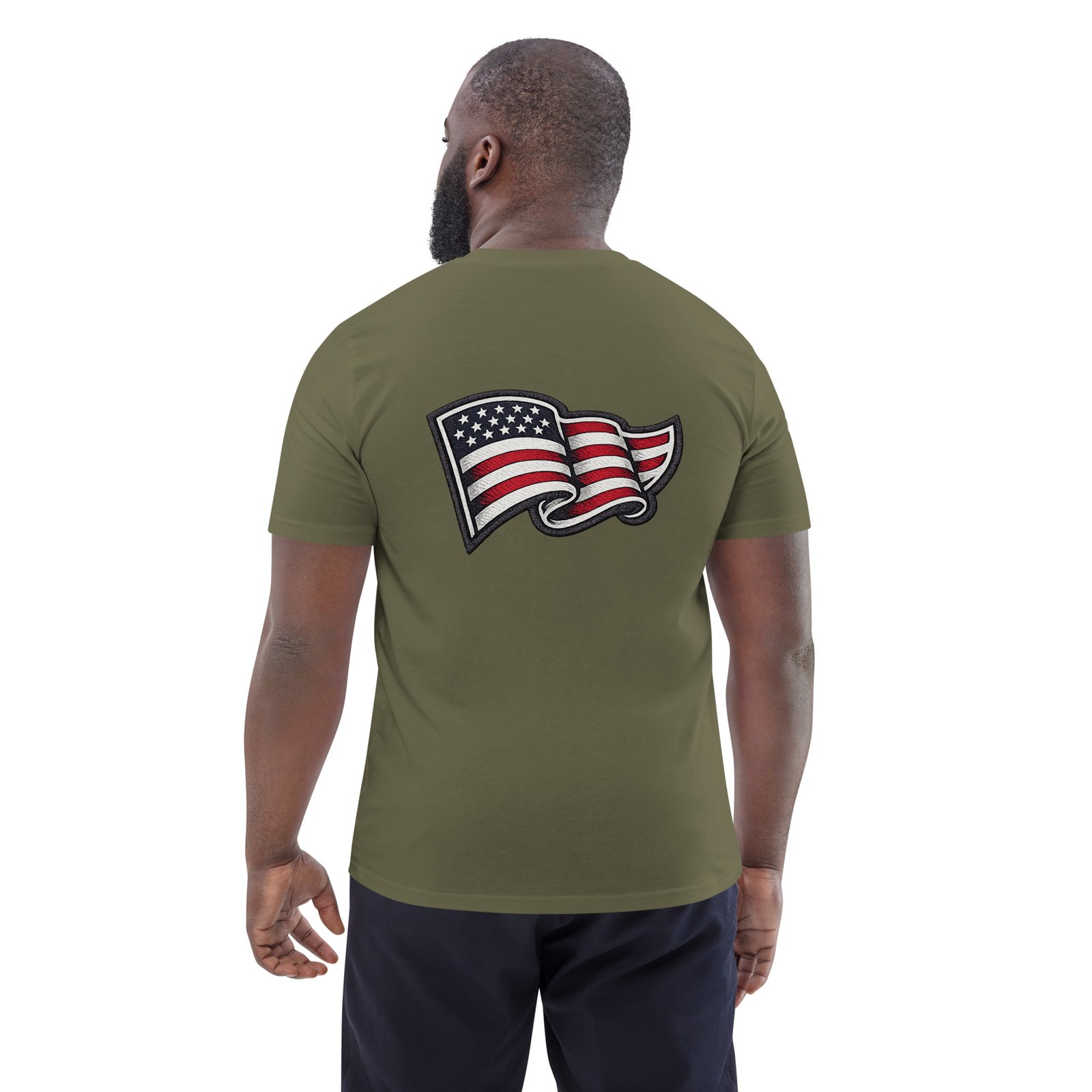 Męska koszulka „American Flag” – koszulka męska z flagą USA| Zarn.pl Męska koszulka „American Flag” – koszulka męska z flagą USA - obrazek 15