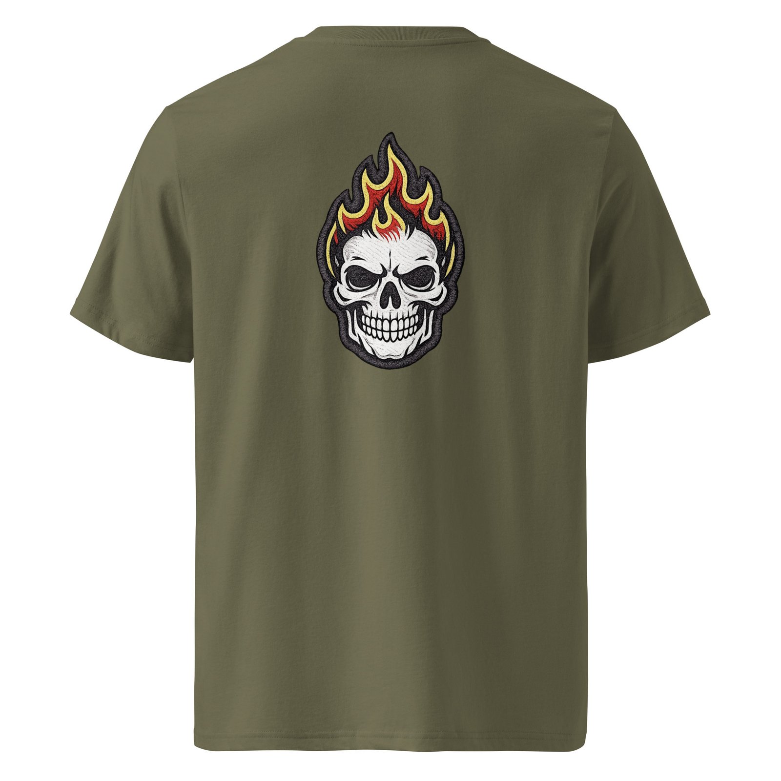 Męska koszulka „Flaming Skull” – koszulka męska z płonącą czaszką| Zarn.pl Męska koszulka „Flaming Skull” – koszulka męska z płonącą czaszką - obrazek 5