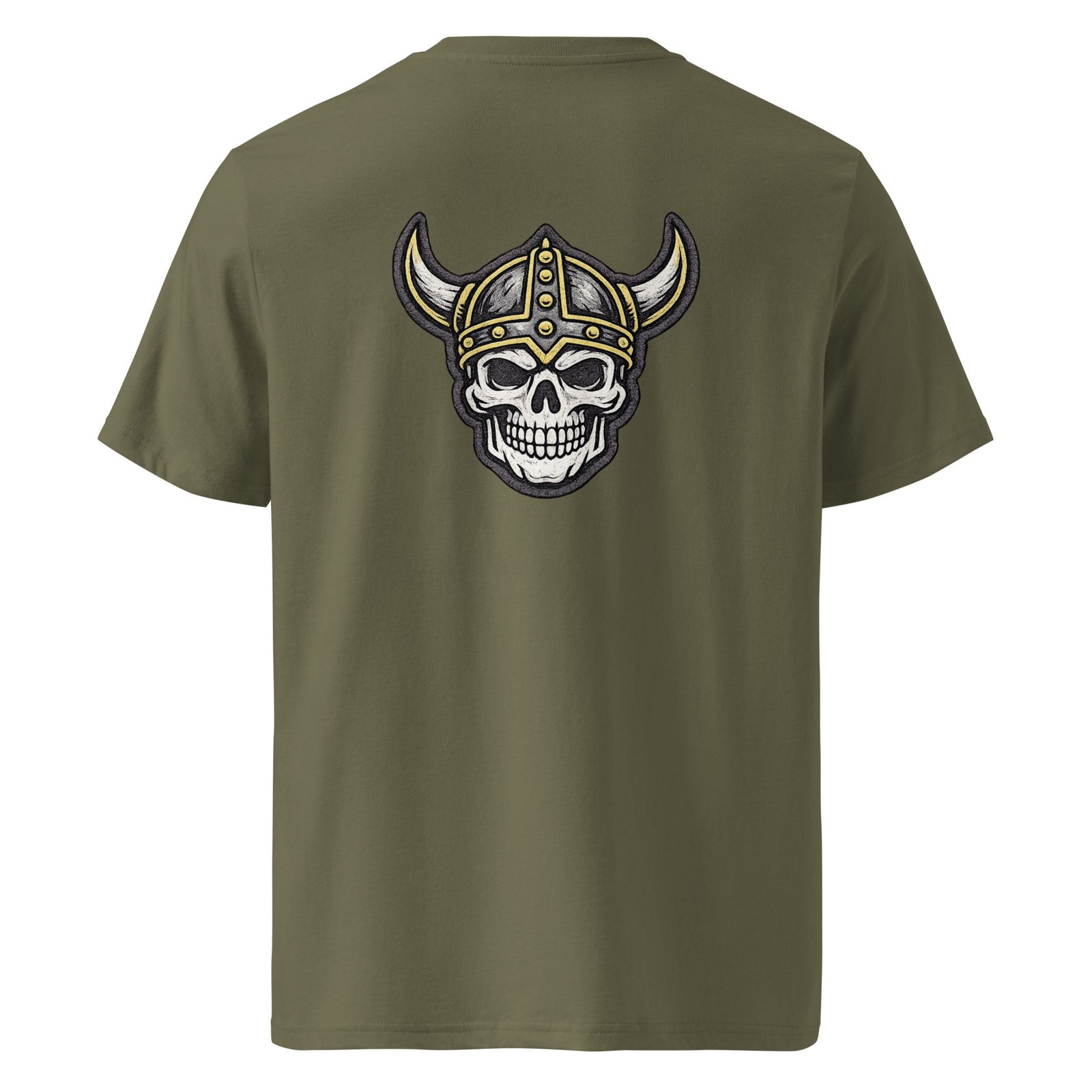 Męska koszulka „Viking Skull” – koszulka męska z czaszką w hełmie wikinga| Zarn.pl Męska koszulka „Viking Skull” – koszulka męska z czaszką w hełmie wikinga - obrazek 5