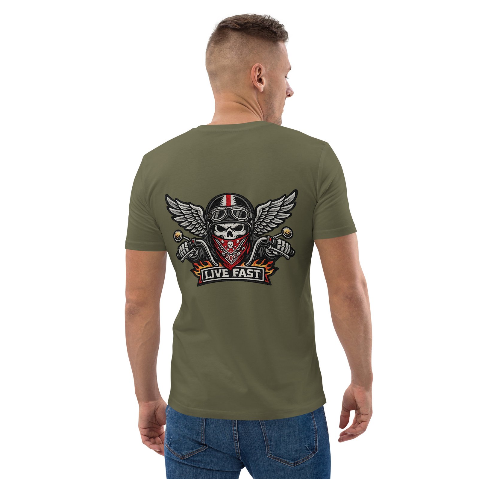 Koszulka biker Live Fast z czaszką i skrzydłami| Zarn.pl Koszulka biker Live Fast z czaszką i skrzydłami - obrazek 20