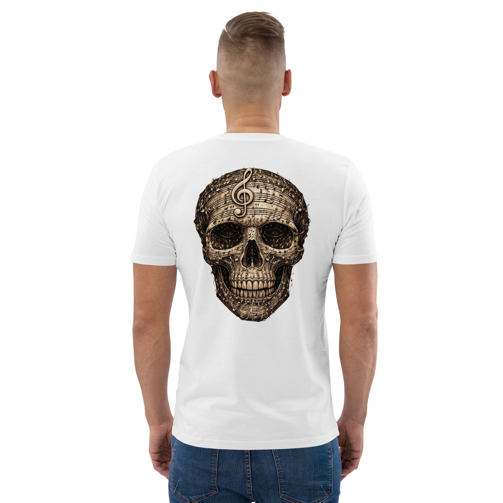 Koszulka muzyczna „Skull Symphony” – koszulka z czaszką i nutami muzycznymi| Zarn.pl Koszulka muzyczna „Skull Symphony” – koszulka z czaszką i nutami muzycznymi - obrazek 25