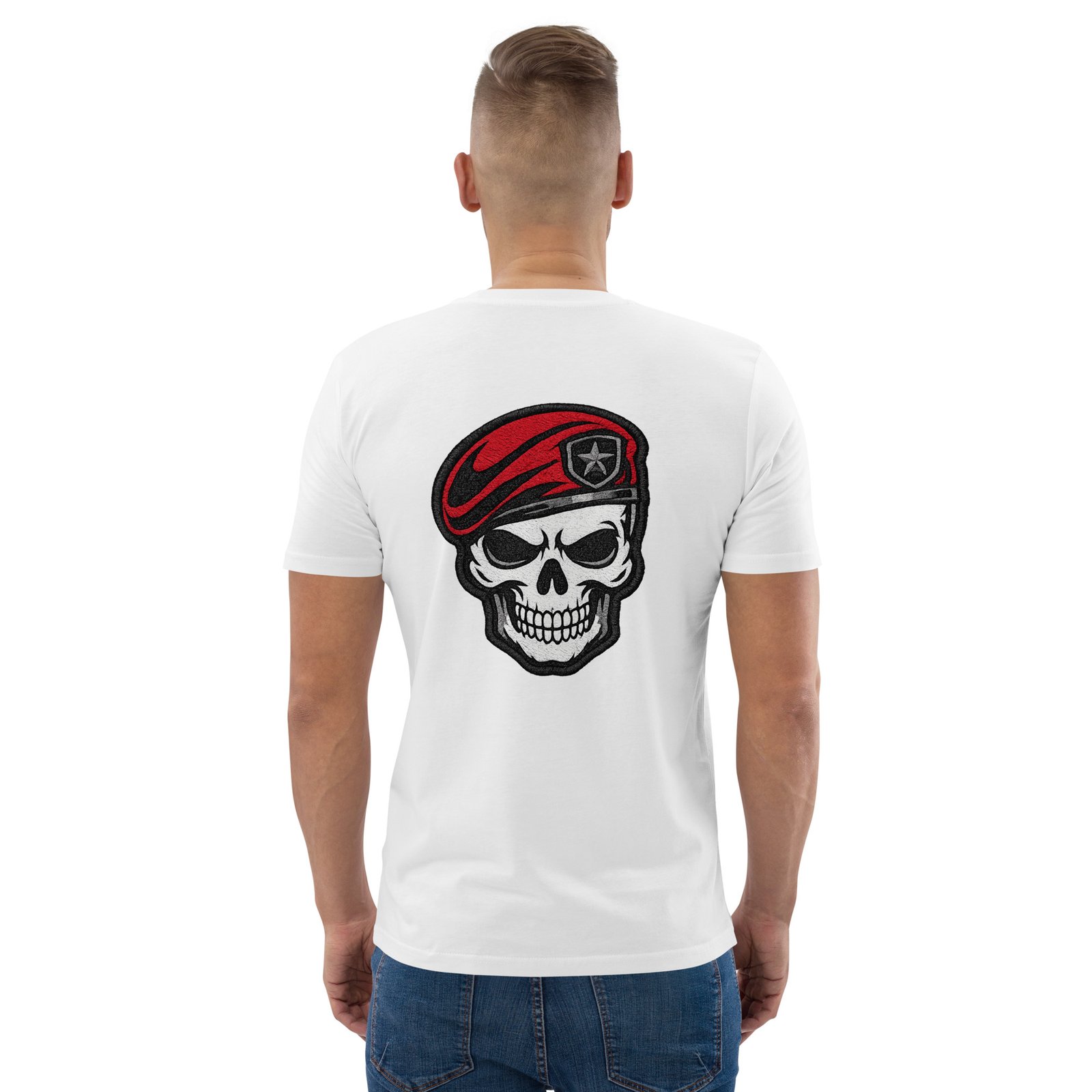 Koszulka militarna czaszka w czerwonym berecie – koszulka wojskowa streetwear| Zarn.pl Koszulka militarna czaszka w czerwonym berecie – koszulka wojskowa streetwear - obrazek 25