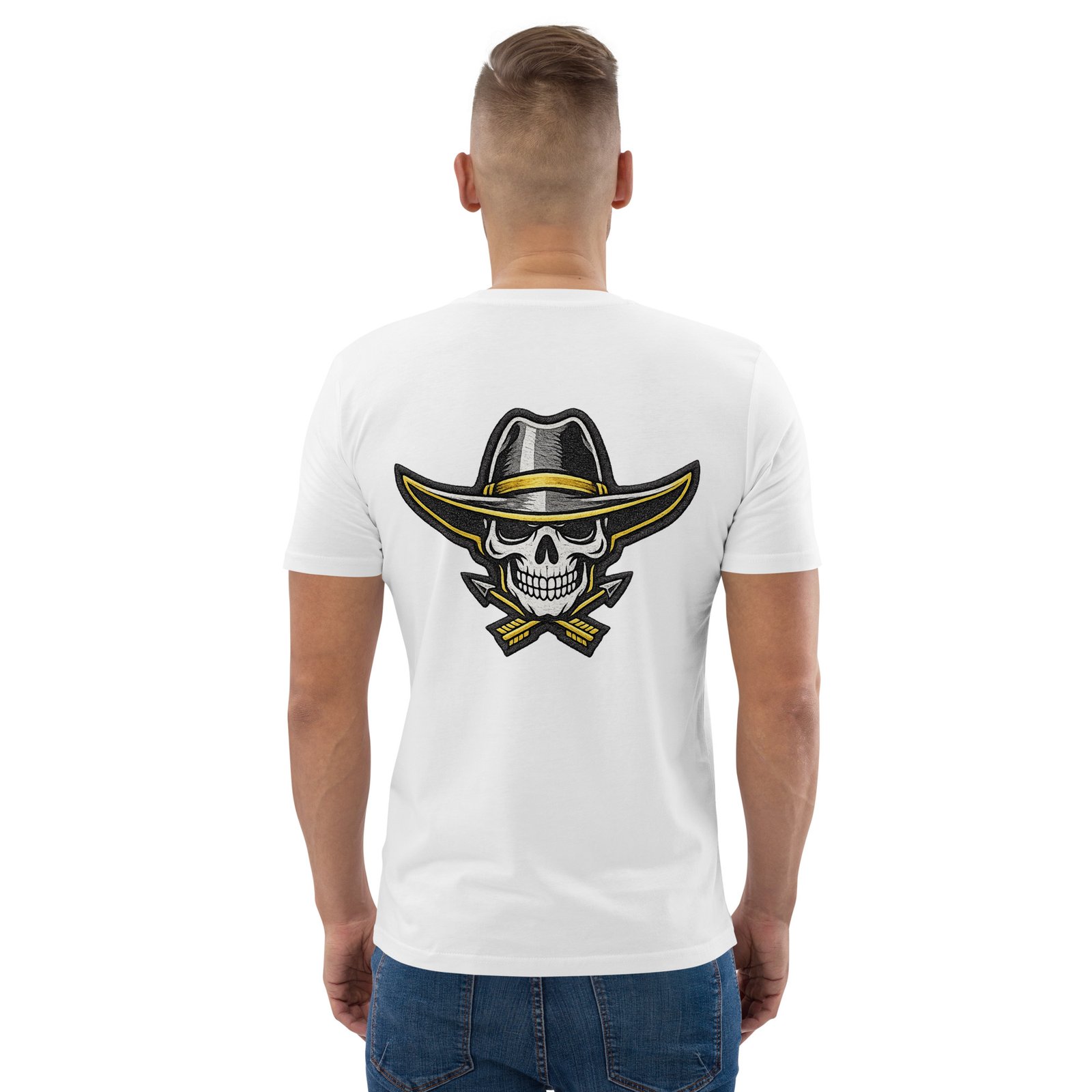 Męska koszulka „Cowboy Skull” – koszulka męska z czaszką kowboja w kapeluszu| Zarn.pl Męska koszulka „Cowboy Skull” – koszulka męska z czaszką kowboja w kapeluszu - obrazek 25