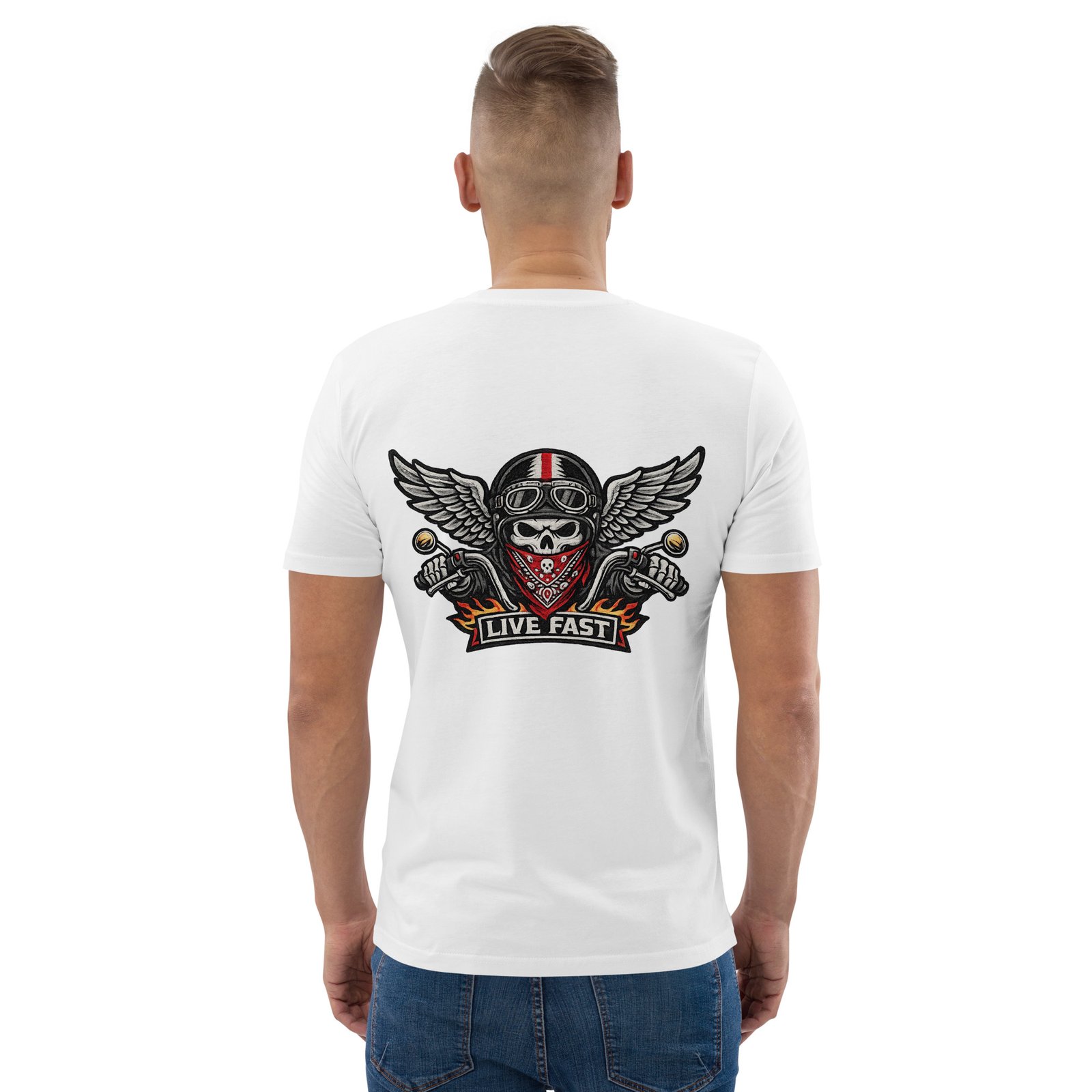 Koszulka biker Live Fast z czaszką i skrzydłami| Zarn.pl Koszulka biker Live Fast z czaszką i skrzydłami - obrazek 25