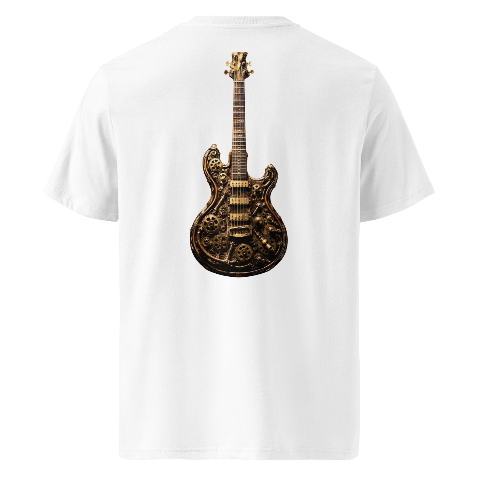 Koszulka muzyczna „Steampunk Guitar” – koszulka z mechaniczną gitarą elektryczną| Zarn.pl Koszulka muzyczna „Steampunk Guitar” – koszulka z mechaniczną gitarą elektryczną - obrazek 6