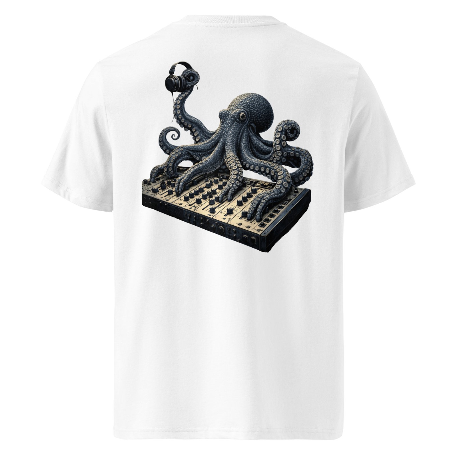 Koszulka „Octopus DJ” – koszulka ośmiornica DJ muzyczna| Zarn.pl Koszulka „Octopus DJ” – koszulka ośmiornica DJ muzyczna - obrazek 6