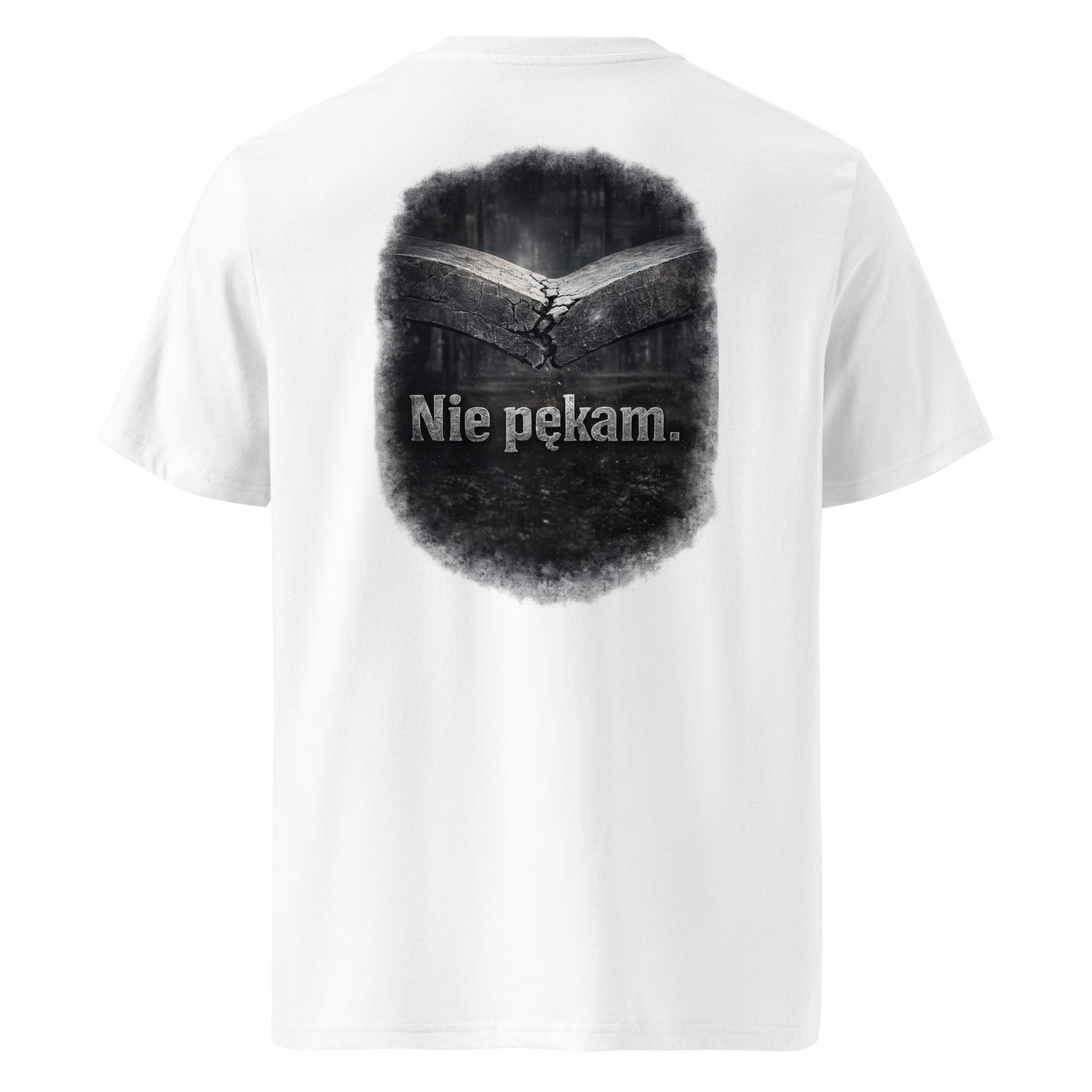Męska koszulka motywacyjna „Nie Pękam” – minimalistyczna koszulka z mocnym przekazem| Zarn.pl Męska koszulka motywacyjna „Nie Pękam” – minimalistyczna koszulka z mocnym przekazem - obrazek 6