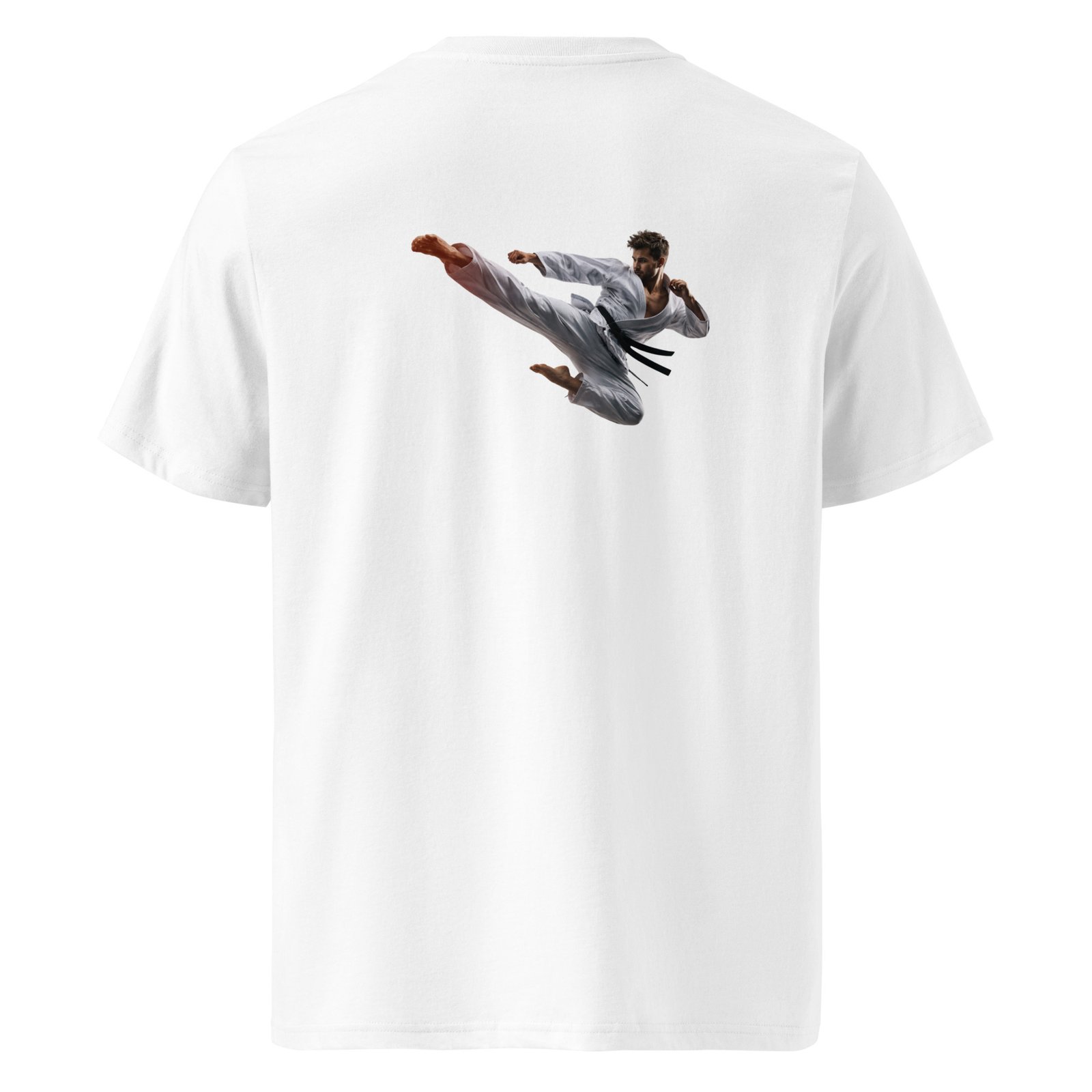 Koszulka Karate „Flying Kick” – koszulka karate z zawodnikiem wykonującym kopnięcie| Zarn.pl Koszulka Karate „Flying Kick” – koszulka karate z zawodnikiem wykonującym kopnięcie - obrazek 6