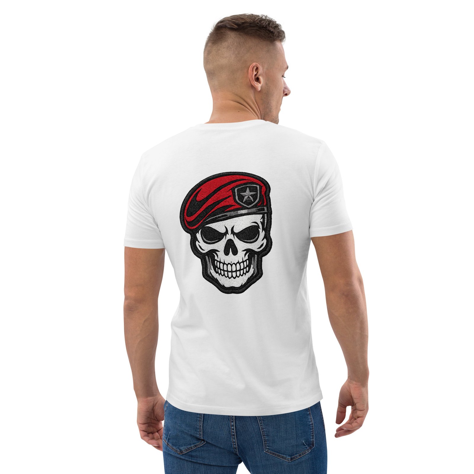 Koszulka militarna czaszka w czerwonym berecie – koszulka wojskowa streetwear| Zarn.pl Koszulka militarna czaszka w czerwonym berecie – koszulka wojskowa streetwear - obrazek 21