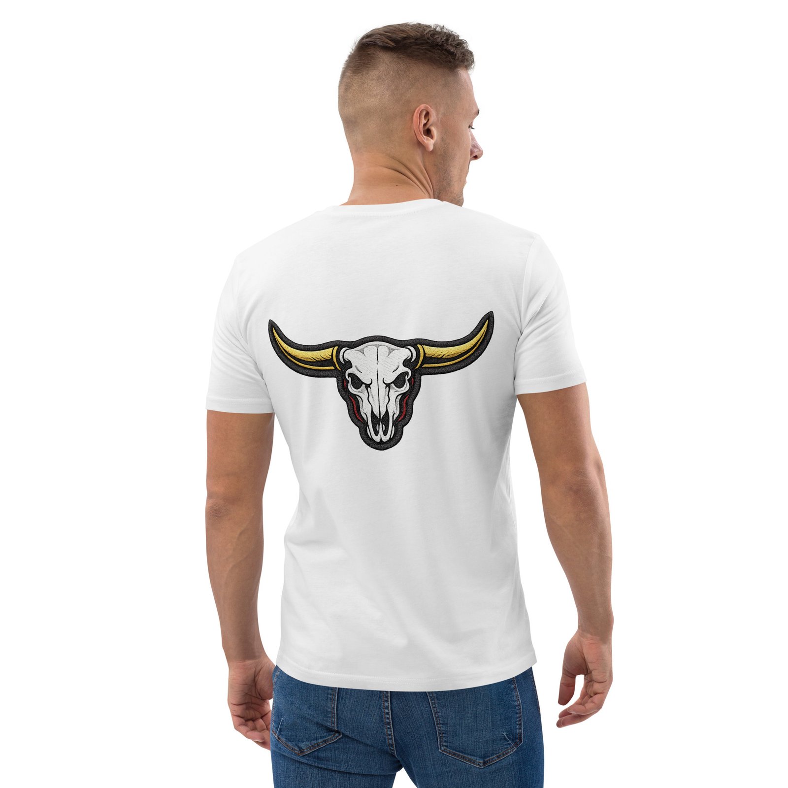 Męska koszulka „Longhorn Skull” – koszulka męska z czaszką byka i długimi rogami| Zarn.pl Męska koszulka „Longhorn Skull” – koszulka męska z czaszką byka i długimi rogami - obrazek 21