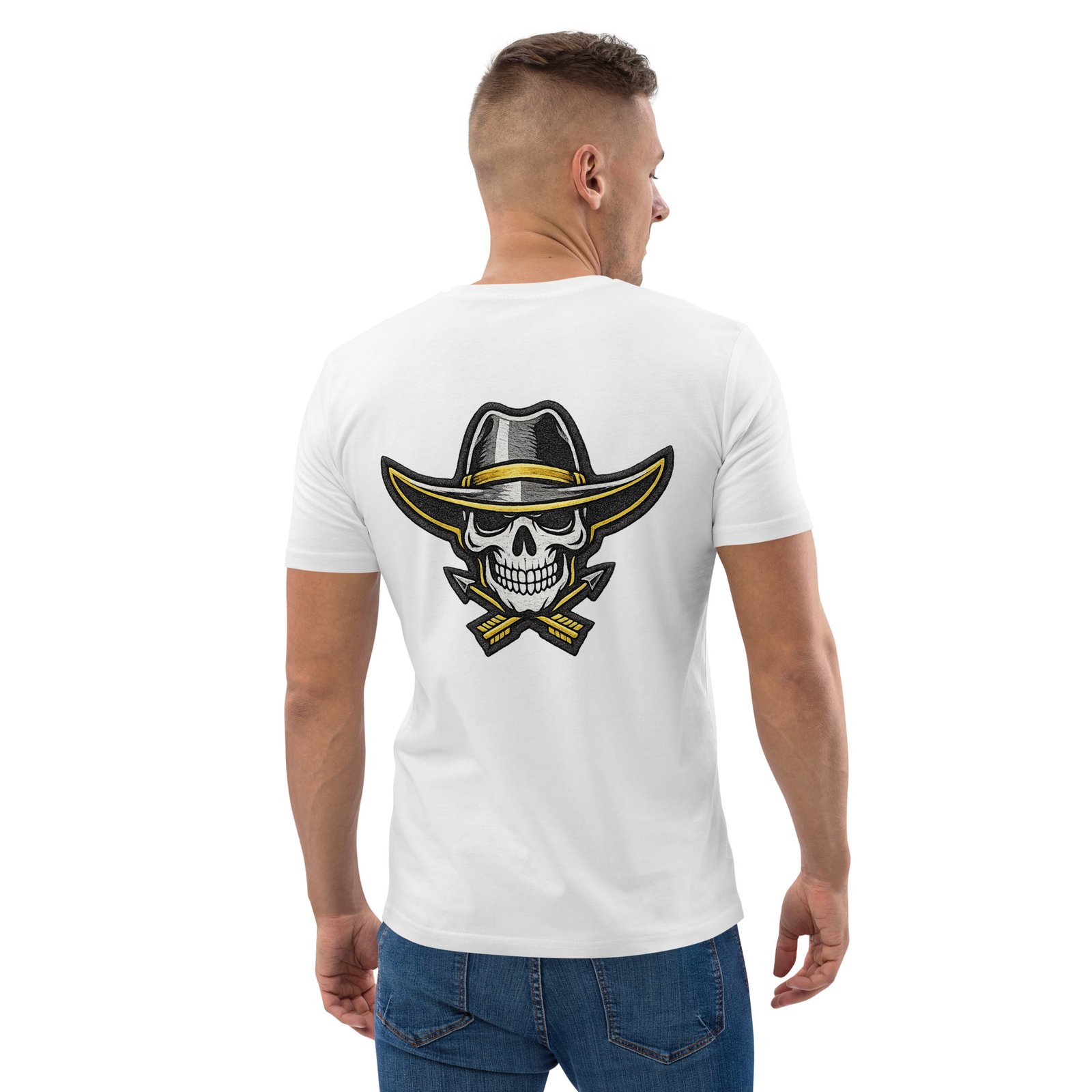 Męska koszulka „Cowboy Skull” – koszulka męska z czaszką kowboja w kapeluszu| Zarn.pl Męska koszulka „Cowboy Skull” – koszulka męska z czaszką kowboja w kapeluszu - obrazek 21