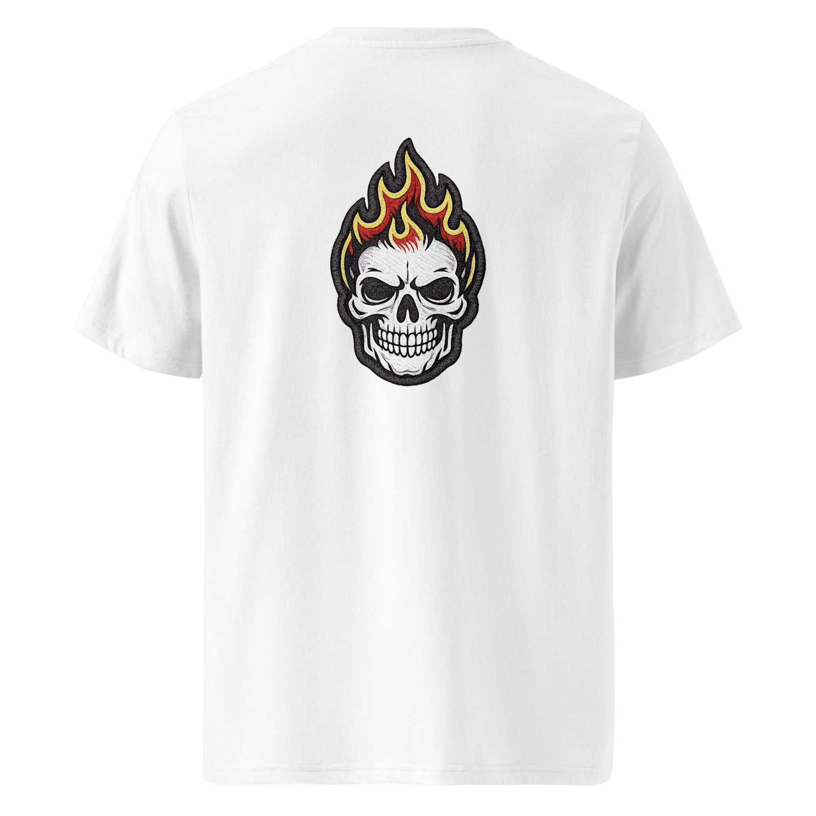 Męska koszulka „Flaming Skull” – koszulka męska z płonącą czaszką| Zarn.pl Męska koszulka „Flaming Skull” – koszulka męska z płonącą czaszką - obrazek 6