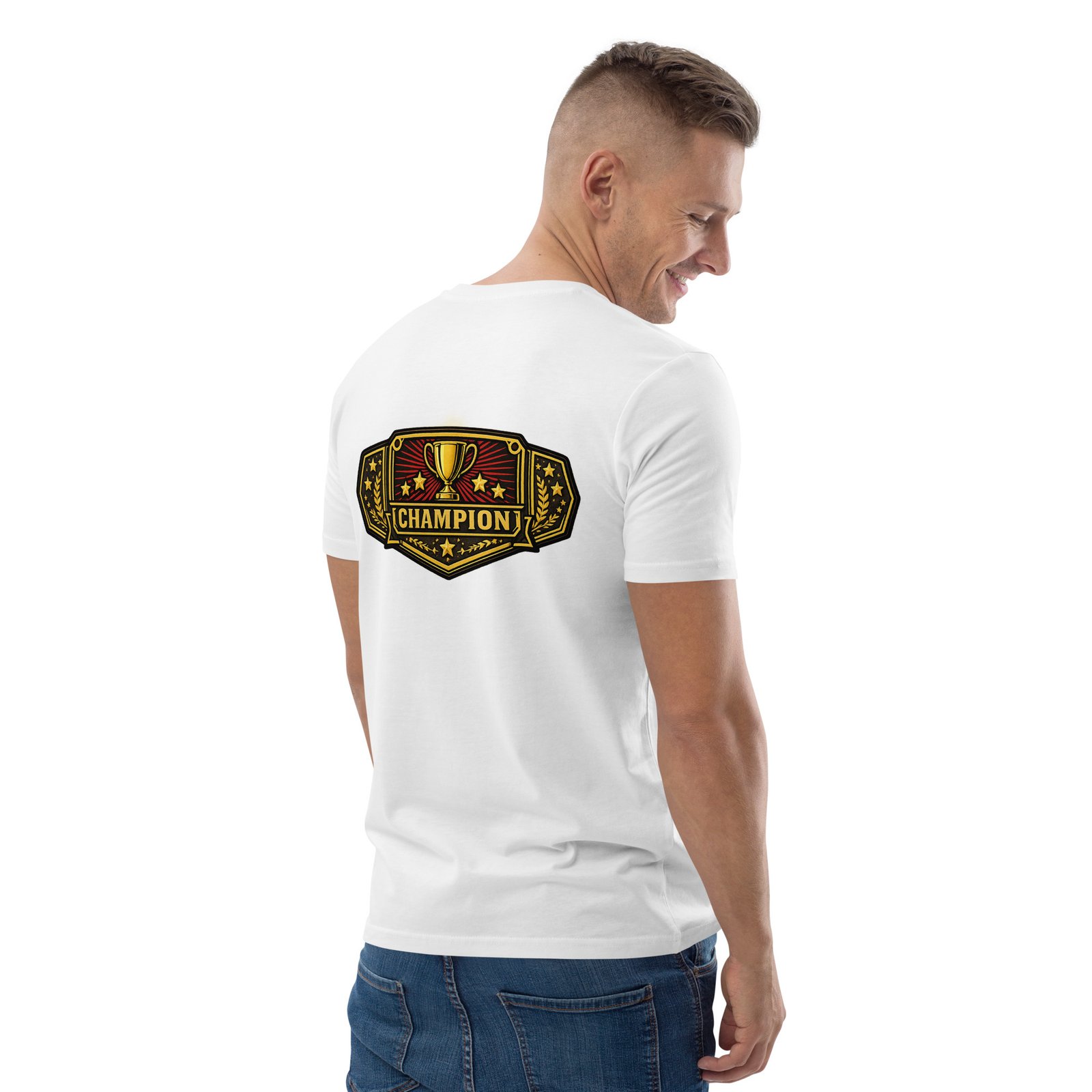 Męska koszulka „Champion Belt” – koszulka męska z pasem mistrzowskim| Zarn.pl Męska koszulka „Champion Belt” – koszulka męska z pasem mistrzowskim - obrazek 30