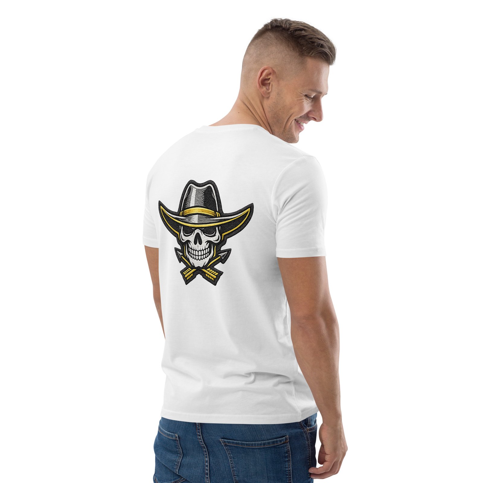 Męska koszulka „Cowboy Skull” – koszulka męska z czaszką kowboja w kapeluszu| Zarn.pl Męska koszulka „Cowboy Skull” – koszulka męska z czaszką kowboja w kapeluszu - obrazek 30