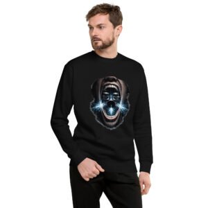 bluza męska z perkusją i motywem muzycznej energii