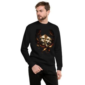 bluza męska z maskami teatralnymi