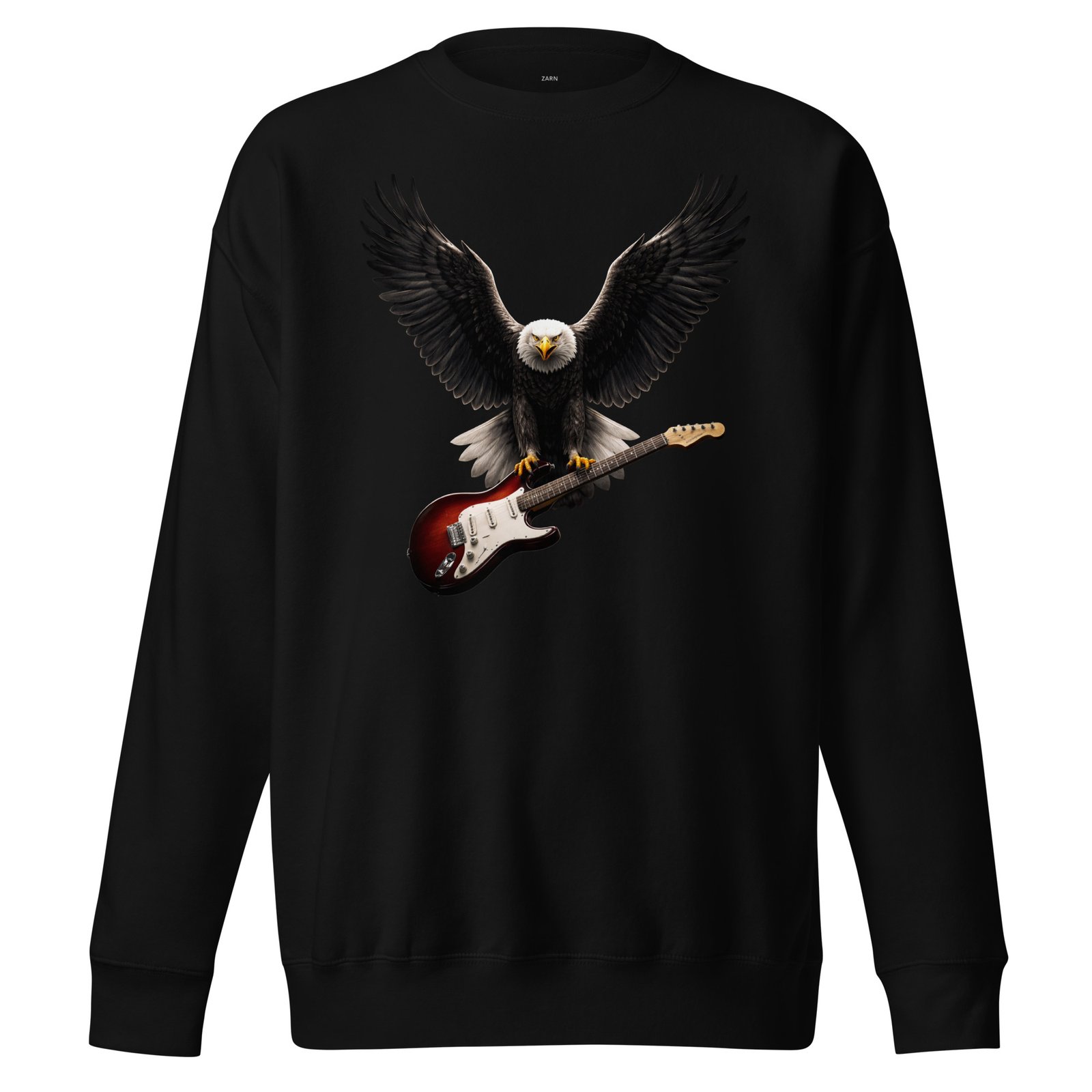 Bluza męska „Orzeł Rocka” – bluza męska z nadrukiem orła trzymającego gitarę elektryczną| Zarn.pl Bluza męska „Orzeł Rocka” – bluza męska z nadrukiem orła trzymającego gitarę elektryczną - obrazek 2