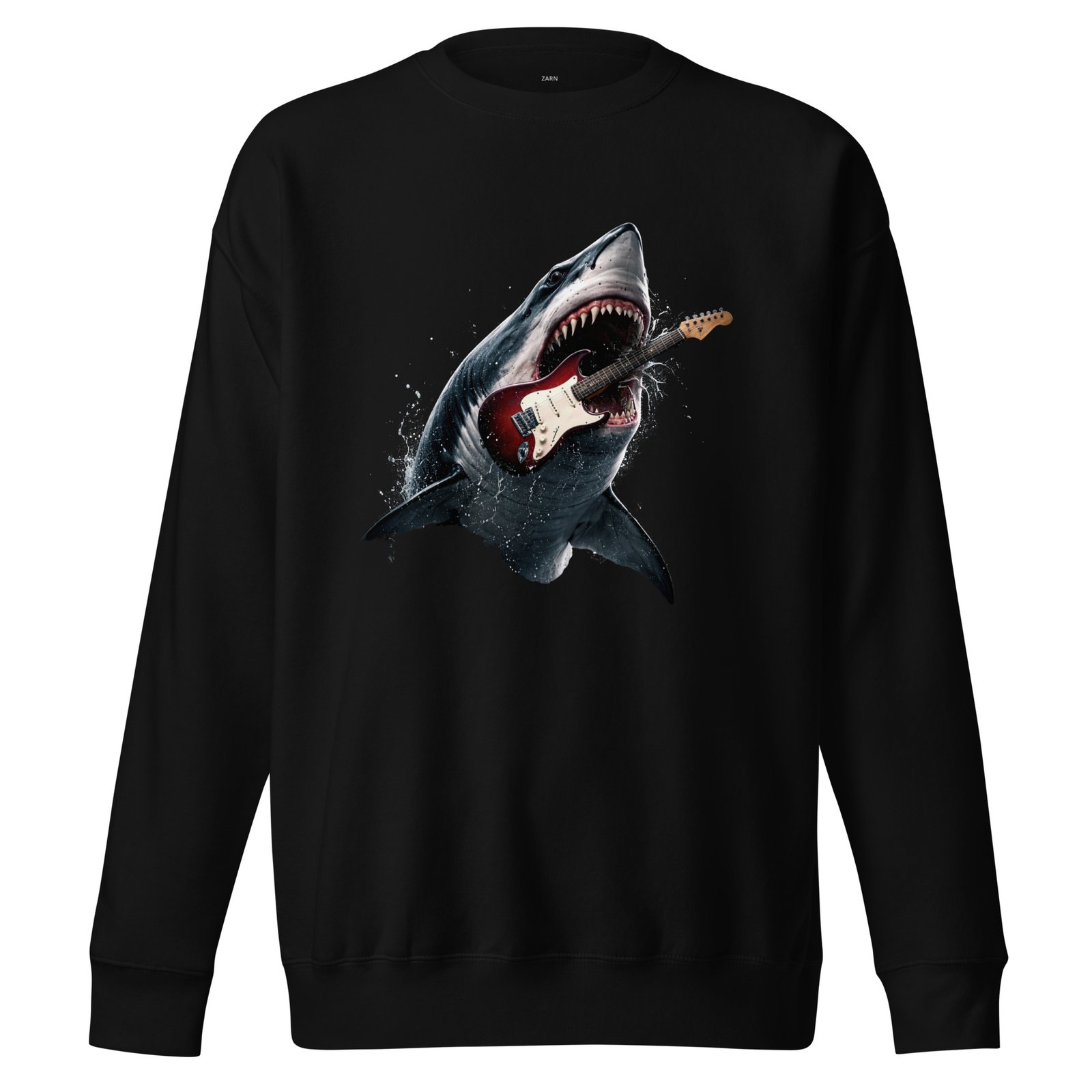Bluza Męska Rekin z Gitarą Elektryczną – Rockowa Siła Oceanu| Zarn.pl Bluza Męska Rekin z Gitarą Elektryczną – Rockowa Siła Oceanu - obrazek 2