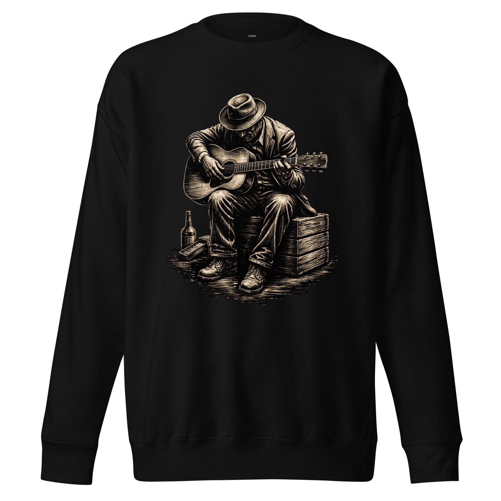 Bluza Męska Bluesman z Gitarą Akustyczną – Duch Prawdziwego Bluesa| Zarn.pl Bluza Męska Bluesman z Gitarą Akustyczną – Duch Prawdziwego Bluesa - obrazek 2
