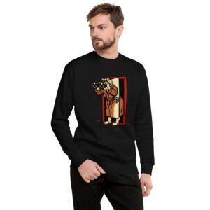 bluza męska PRL z ciekawską sąsiadką