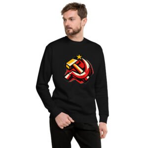 bluza męska PRL z symbolem młota i sierpa