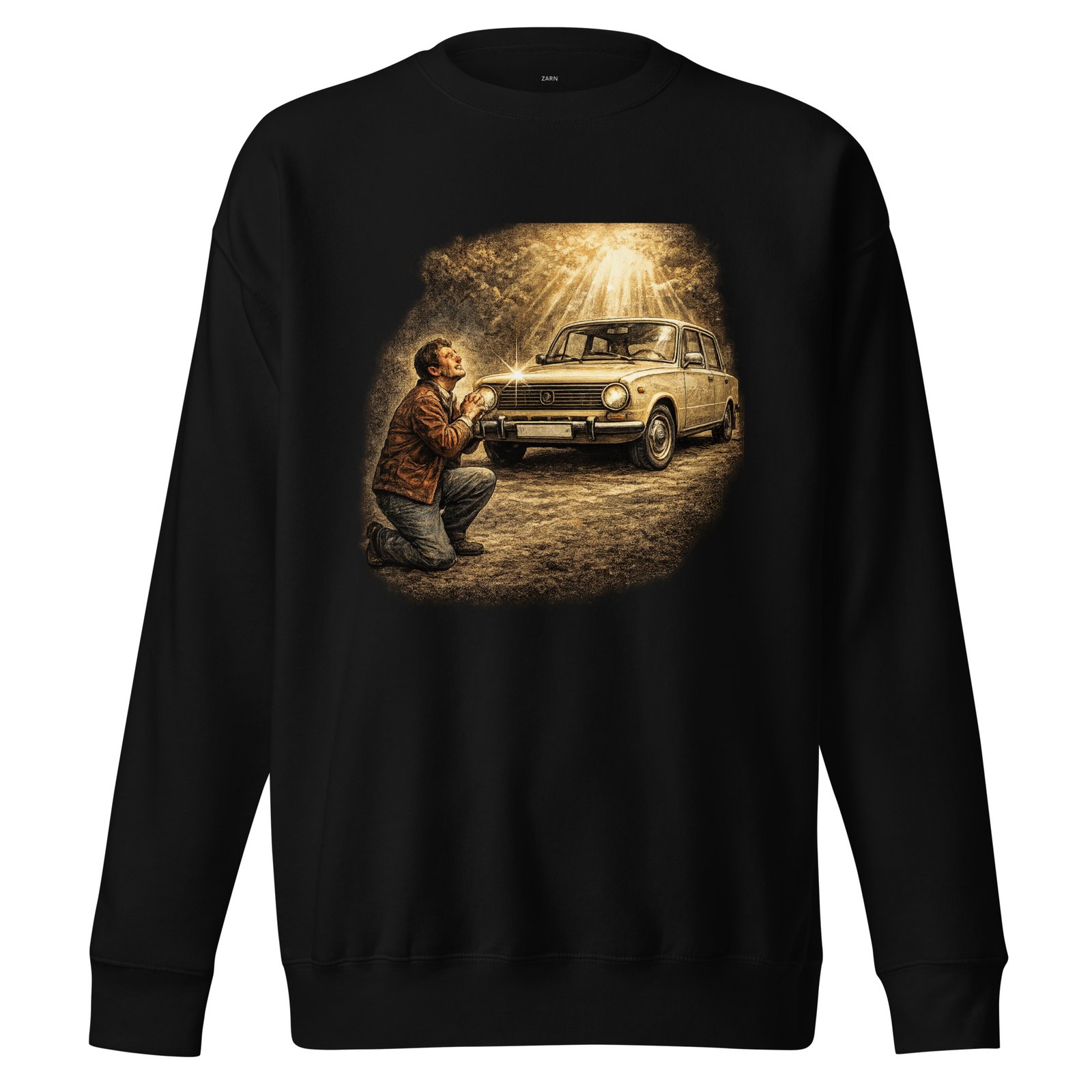 Bluza Męska PRL „Modlitwa do Samochodu”| Zarn.pl Bluza Męska PRL „Modlitwa do Samochodu” - obrazek 2