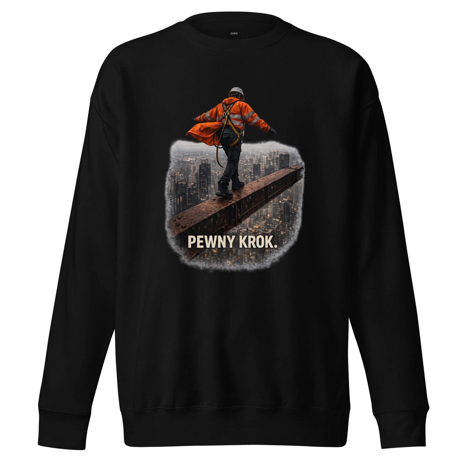 Bluza męska „Pewny krok” – bluza męska motywacyjna z symbolem odwagi i pewności siebie| Zarn.pl Bluza męska „Pewny krok” – bluza męska motywacyjna z symbolem odwagi i pewności siebie - obrazek 2