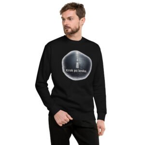 bluza motywacyjna męska z napisem Krok po kroku