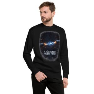 bluza motywacyjna męska z napisem Ciśnienie Robi Moc