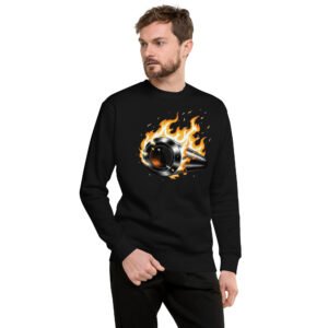 bluza męska z płonącym wydechem motocyklowym dla motocyklisty