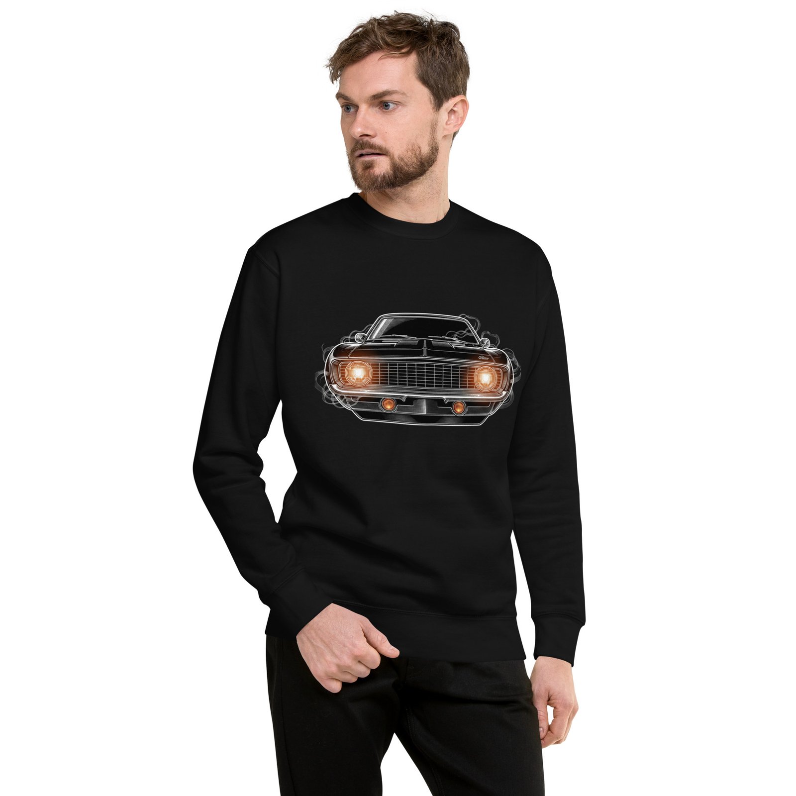 Bluza męska z klasycznym Chevrolet Camaro 1969 – amerykański muscle car Auto-Moto| Zarn.pl bluza męska z klasycznym Chevrolet Camaro 1969