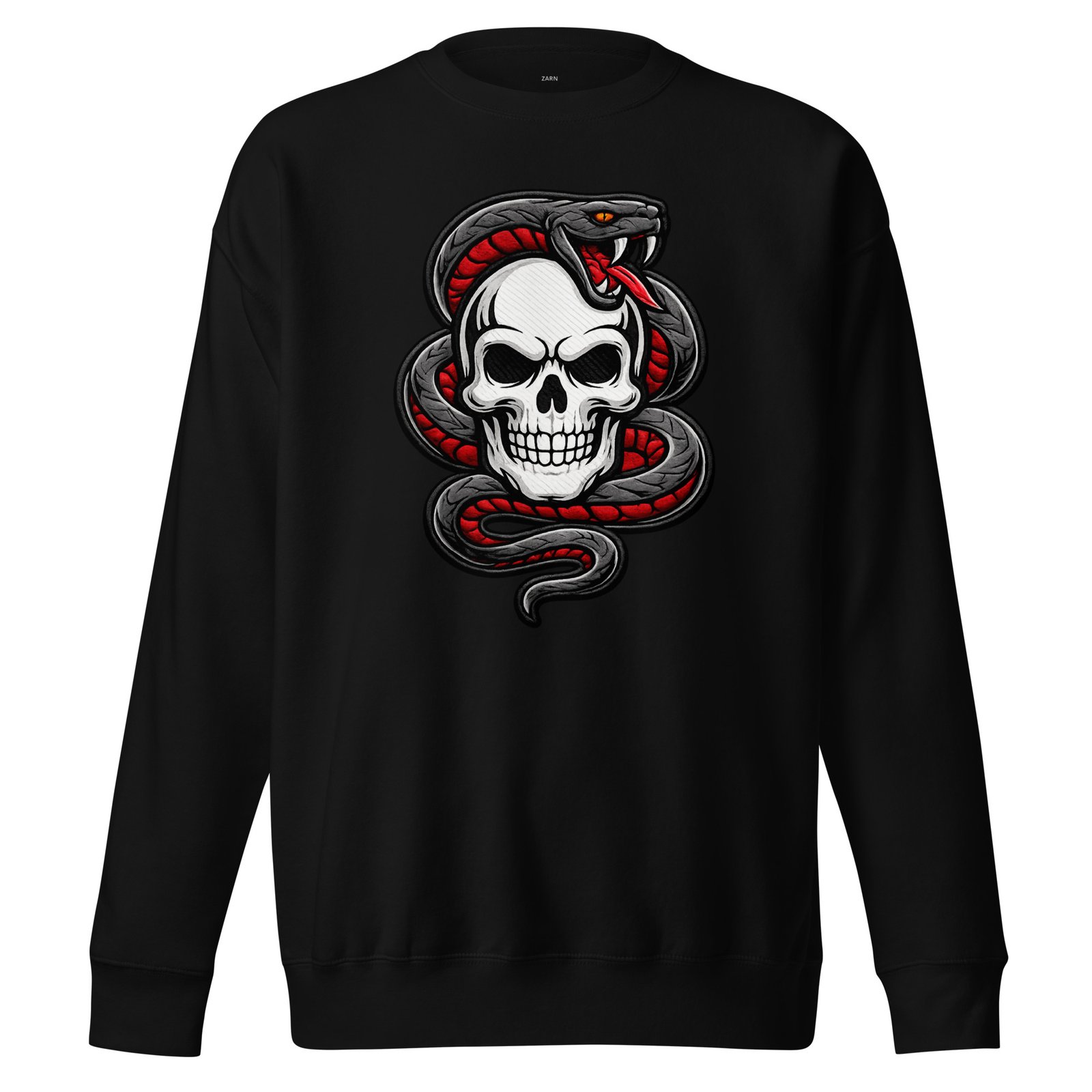 Bluza męska z czaszką i oplatającym wężem – alternatywna bluza z motywem snake skull| Zarn.pl Bluza męska z czaszką i oplatającym wężem – alternatywna bluza z motywem snake skull - obrazek 2