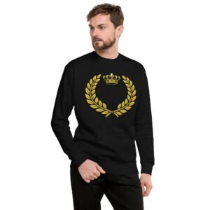 bluza męska z koroną i laurem