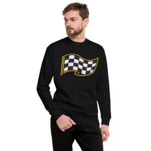 bluza męska z flagą wyścigową
