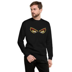 bluza męska z grafiką drapieżnych oczu