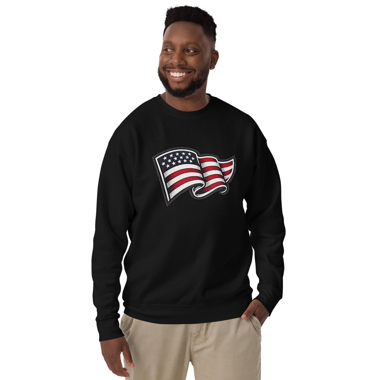 Męska bluza z nadrukiem flagi USA – bluza patriotyczna w amerykańskim stylu| Zarn.pl Męska bluza z nadrukiem flagi USA – bluza patriotyczna w amerykańskim stylu - obrazek 10