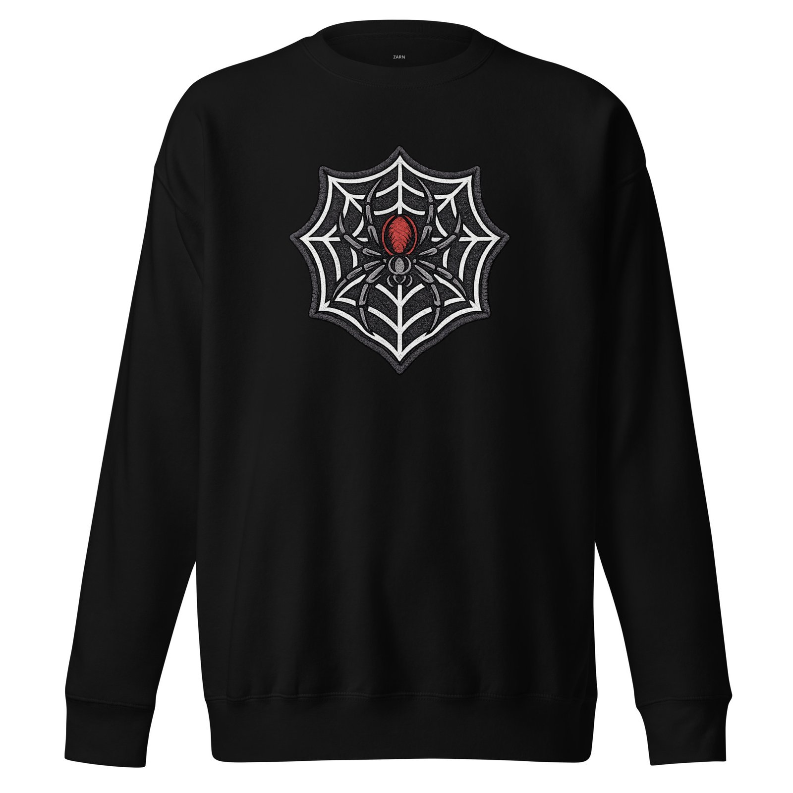 Męska bluza z nadrukiem pająka na pajęczynie – bluza streetwear spider web| Zarn.pl Męska bluza z nadrukiem pająka na pajęczynie – bluza streetwear spider web - obrazek 2