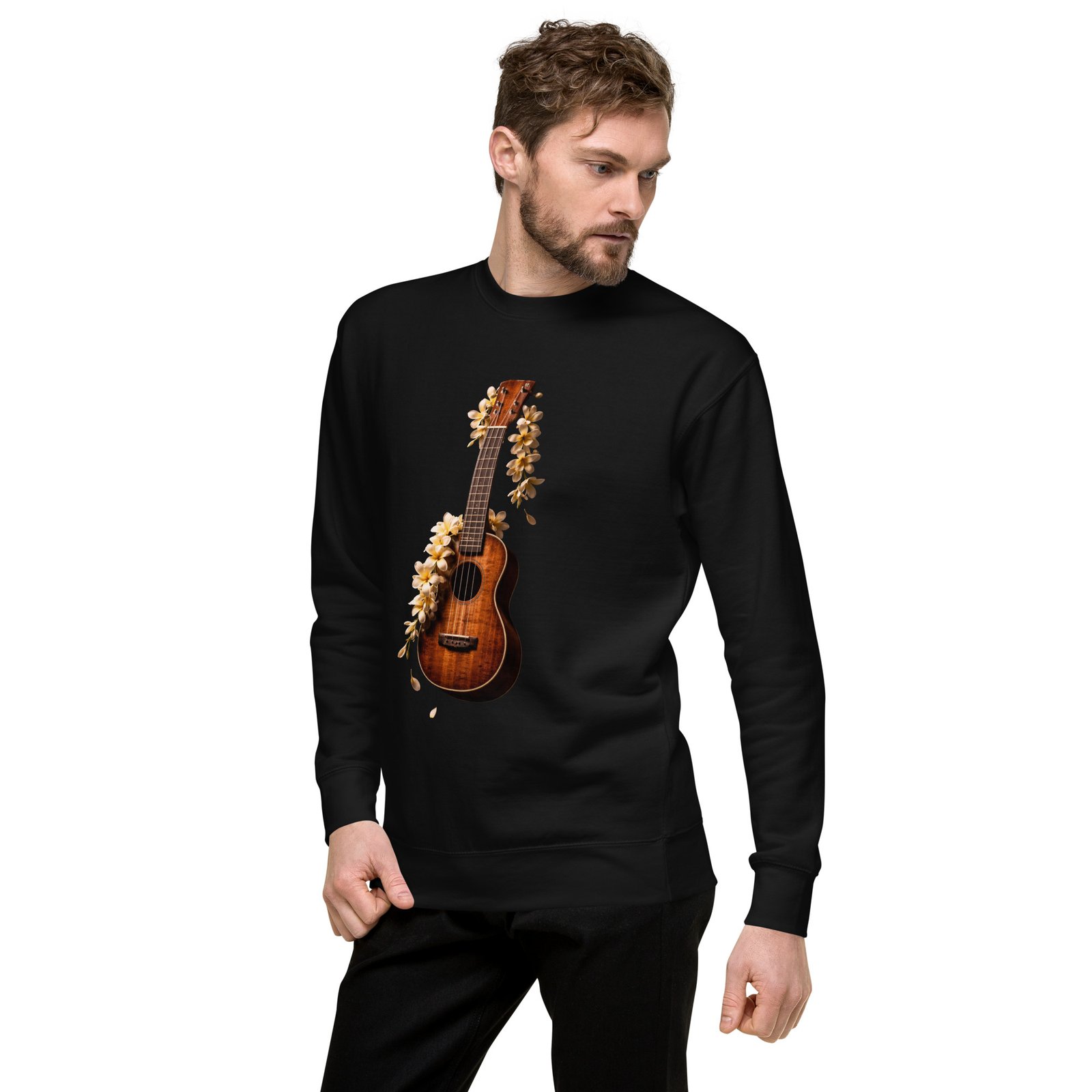Bluza Męska Ukulele z Kwiatami – Muzyczna Harmonia Natury| Zarn.pl Bluza Męska Ukulele z Kwiatami – Muzyczna Harmonia Natury - obrazek 13