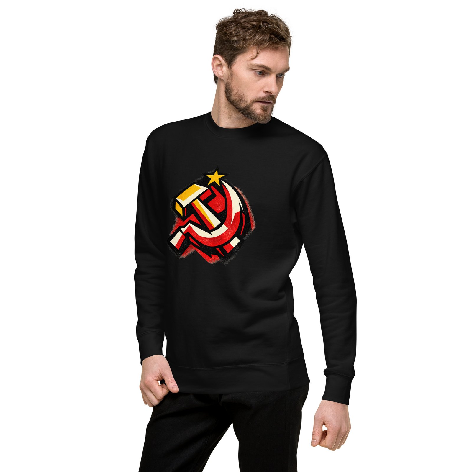 Męska bluza PRL „Symbol Młota i Sierpa” – bluza męska PRL z symbolem socjalizmu| Zarn.pl Męska bluza PRL „Symbol Młota i Sierpa” – bluza męska PRL z symbolem socjalizmu - obrazek 13