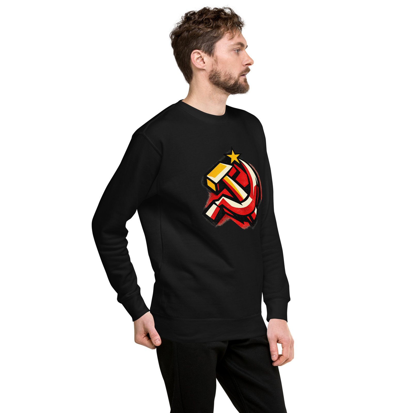 Męska bluza PRL „Symbol Młota i Sierpa” – bluza męska PRL z symbolem socjalizmu| Zarn.pl Męska bluza PRL „Symbol Młota i Sierpa” – bluza męska PRL z symbolem socjalizmu - obrazek 17