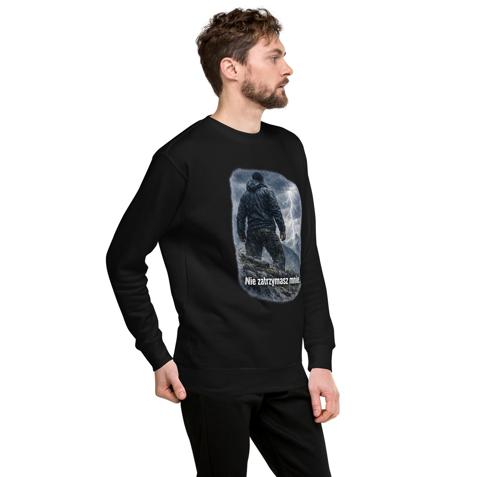 Bluza męska „Nie zatrzymasz mnie” – bluza męska motywacyjna z symbolem niezłomnej determinacji| Zarn.pl Bluza męska „Nie zatrzymasz mnie” – bluza męska motywacyjna z symbolem niezłomnej determinacji - obrazek 17