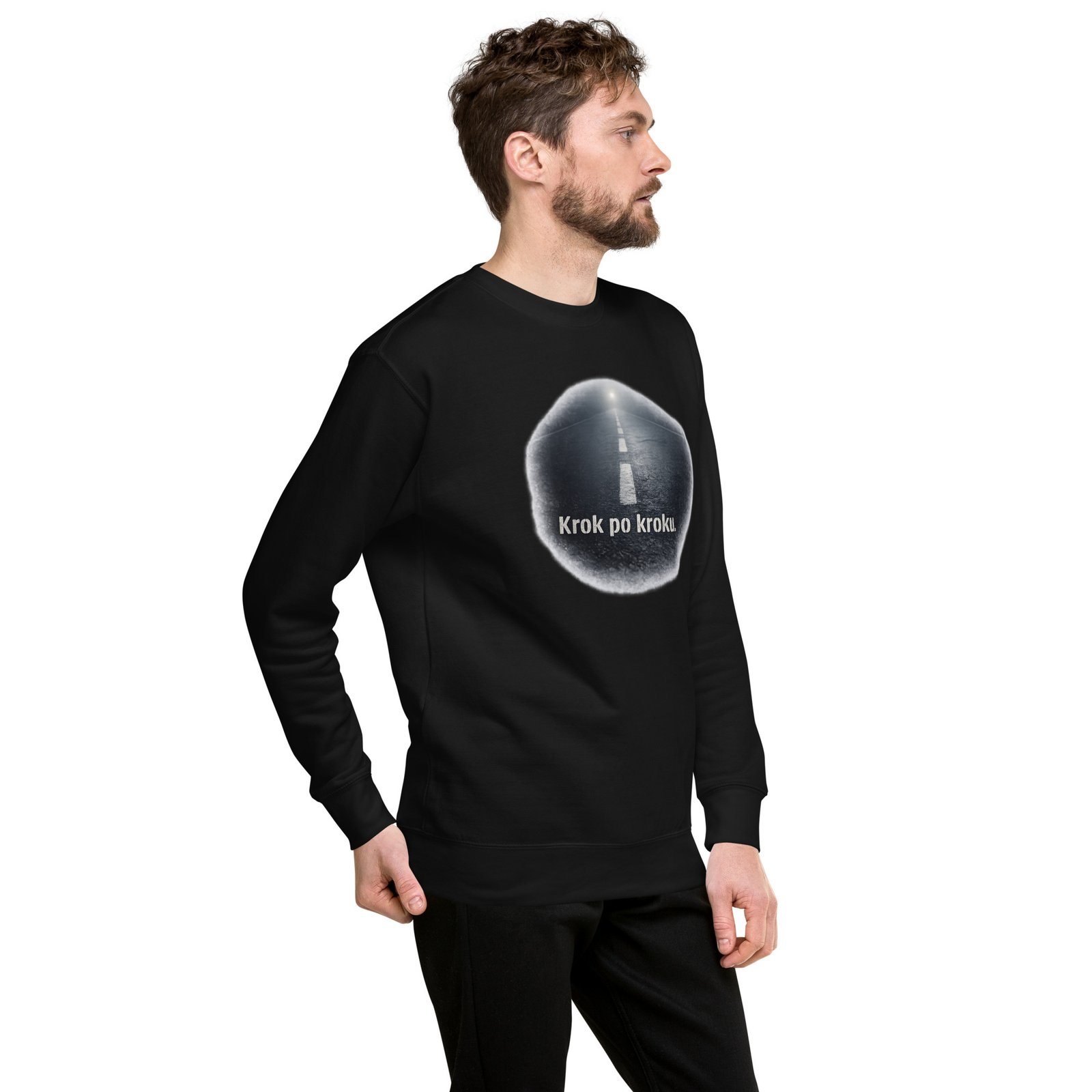 Bluza męska „Krok po kroku” – bluza motywacyjna męska z drogą do celu| Zarn.pl Bluza męska „Krok po kroku” – bluza motywacyjna męska z drogą do celu - obrazek 17