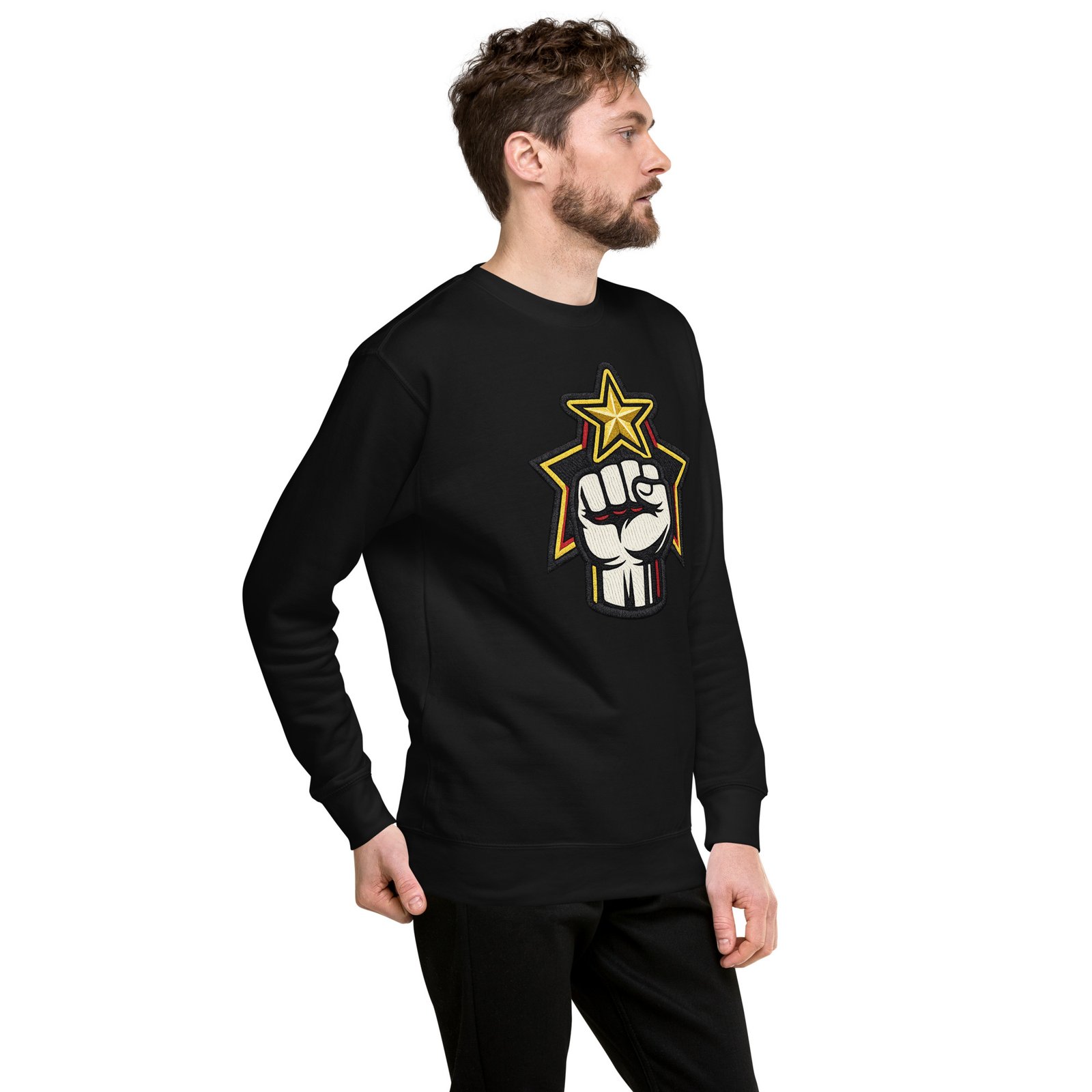 Męska bluza z zaciśniętą pięścią i gwiazdą| Zarn.pl Męska bluza z zaciśniętą pięścią i gwiazdą - obrazek 17