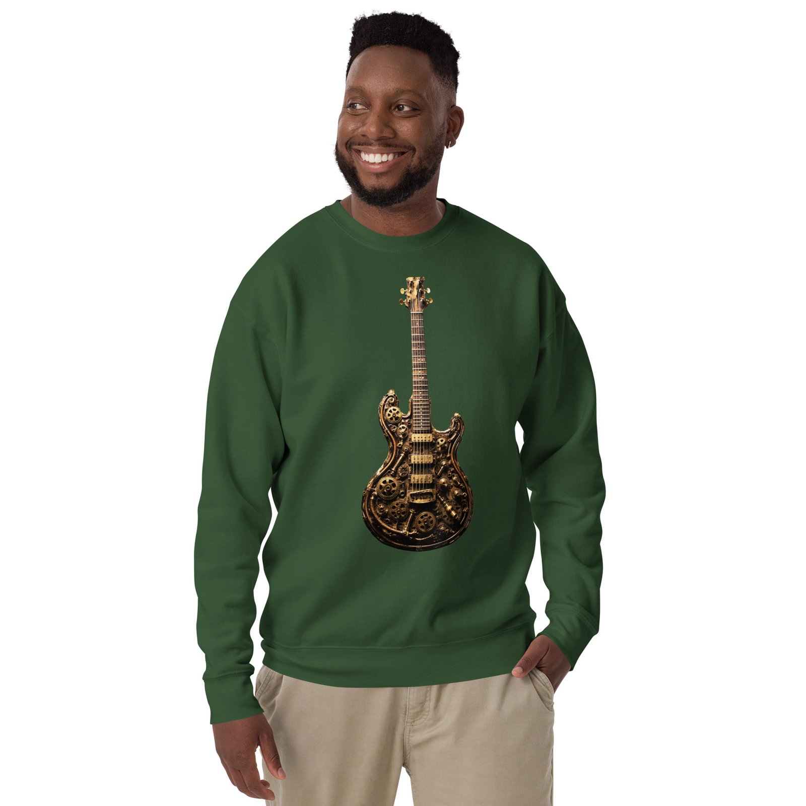 Bluza męska „Steampunk Guitar” – bluza męska z gitarą elektryczną w stylu steampunk| Zarn.pl Bluza męska „Steampunk Guitar” – bluza męska z gitarą elektryczną w stylu steampunk - obrazek 12