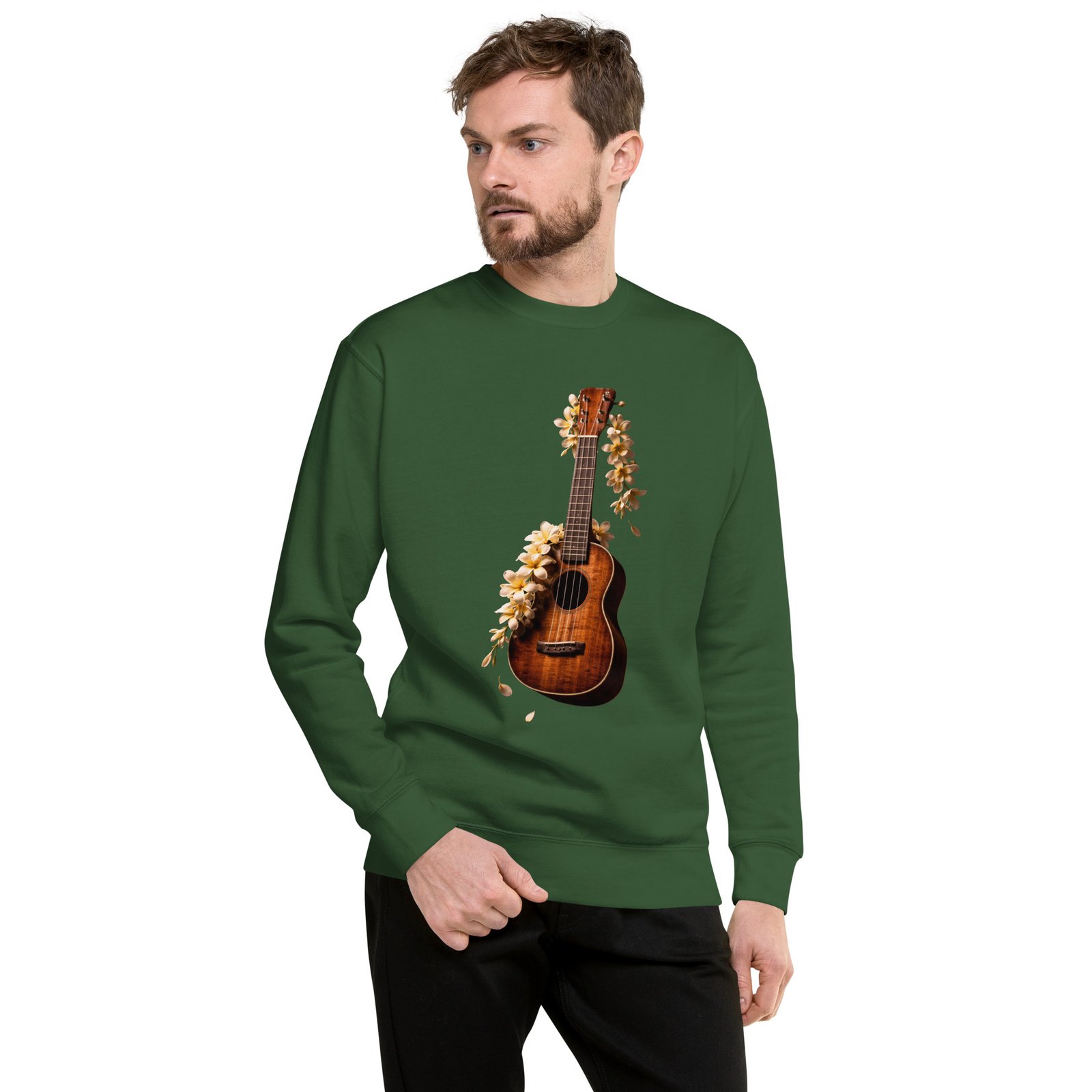 Bluza Męska Ukulele z Kwiatami – Muzyczna Harmonia Natury| Zarn.pl Bluza Męska Ukulele z Kwiatami – Muzyczna Harmonia Natury - obrazek 7
