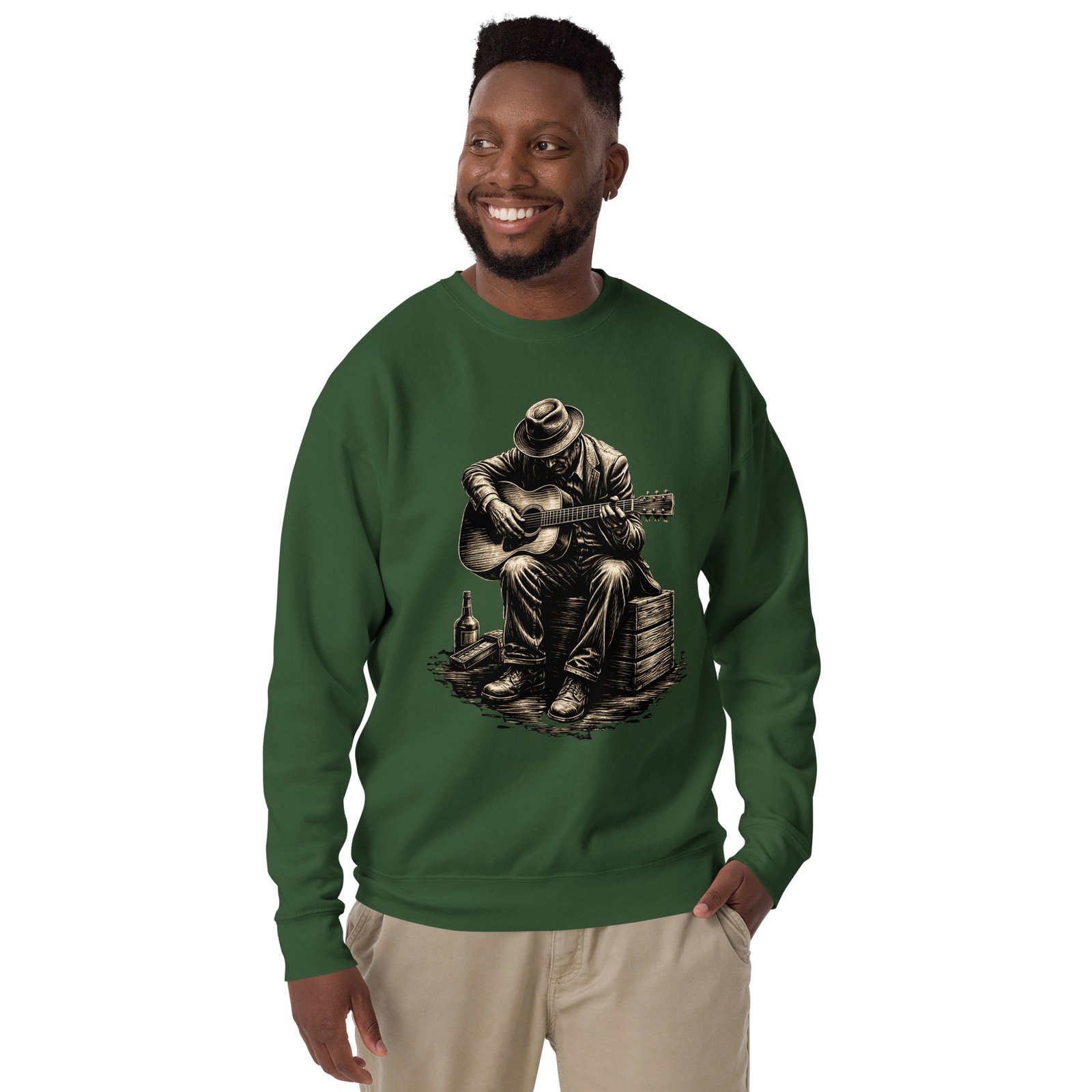 Bluza Męska Bluesman z Gitarą Akustyczną – Duch Prawdziwego Bluesa| Zarn.pl Bluza Męska Bluesman z Gitarą Akustyczną – Duch Prawdziwego Bluesa - obrazek 12