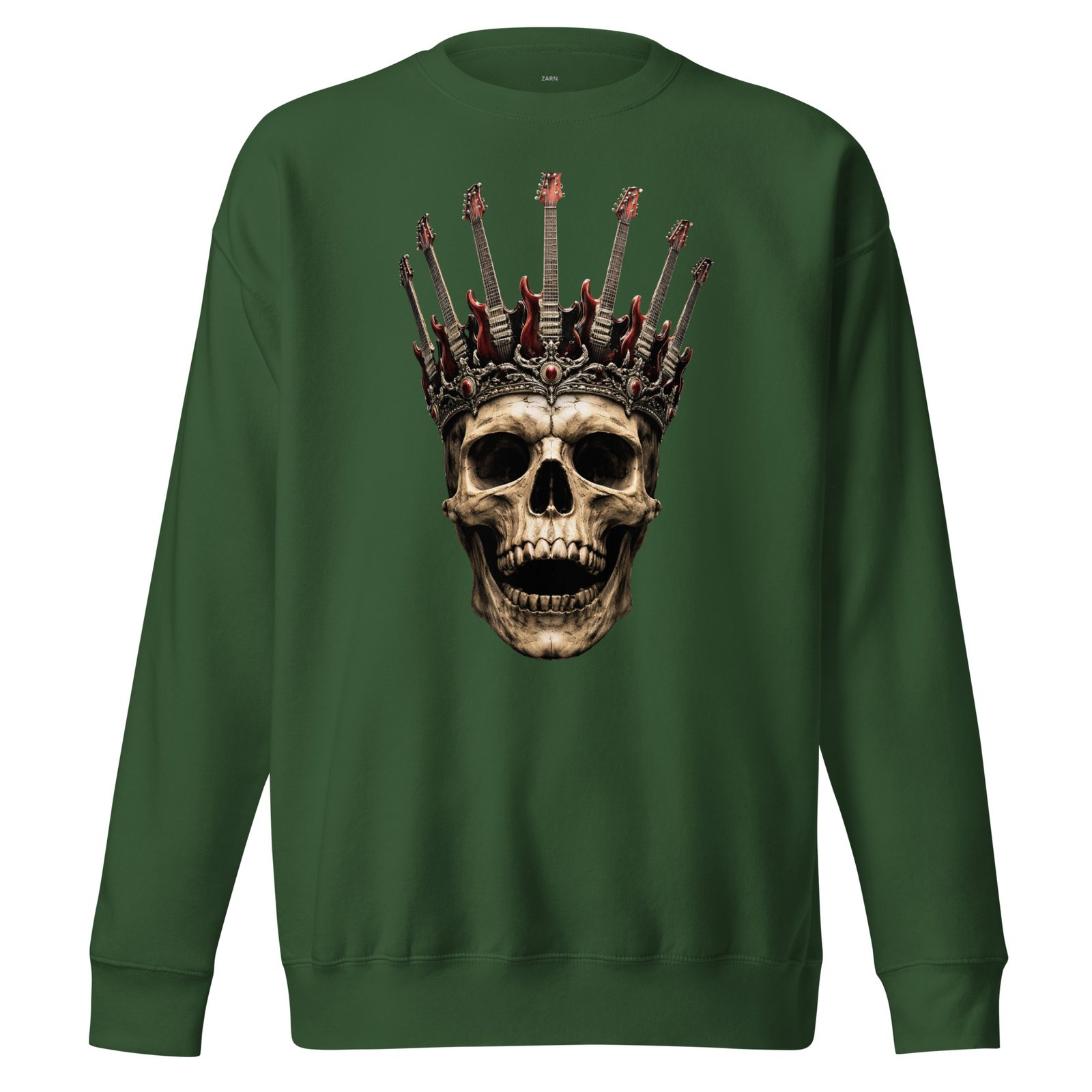 Bluza Męska Rockowa Król Czaszek i Gitar| Zarn.pl Bluza Męska Rockowa Król Czaszek i Gitar - obrazek 4